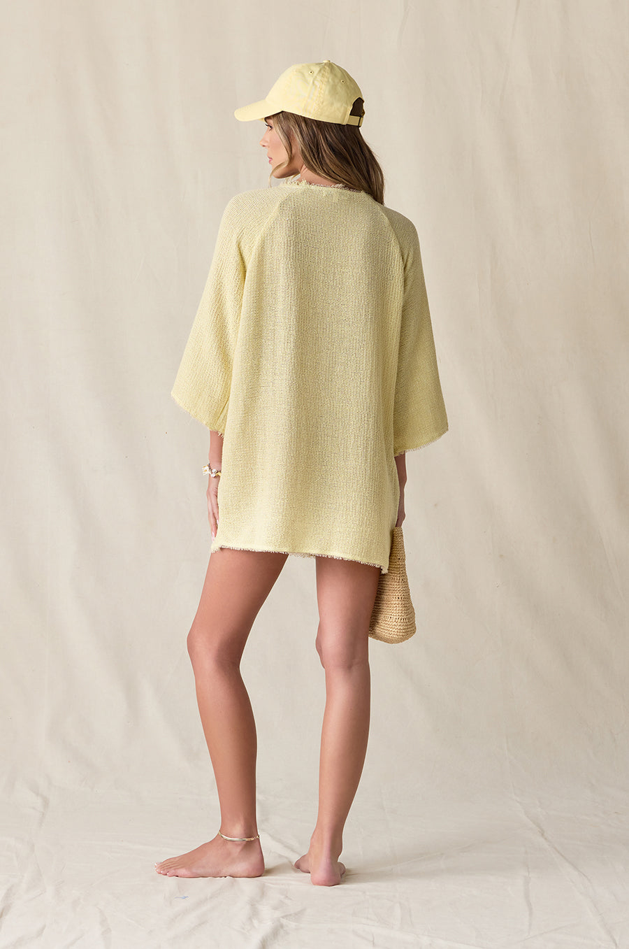 RIVIERA KNIT MINI DRESS IN SOLEIL
