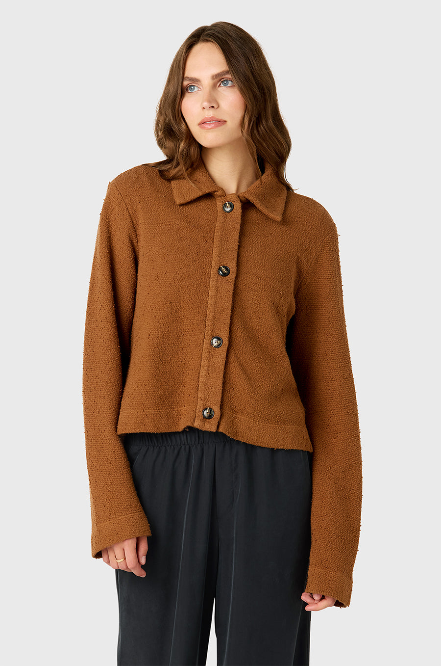 Silky Wide Leg Pant in washed black - the lady & the sailor