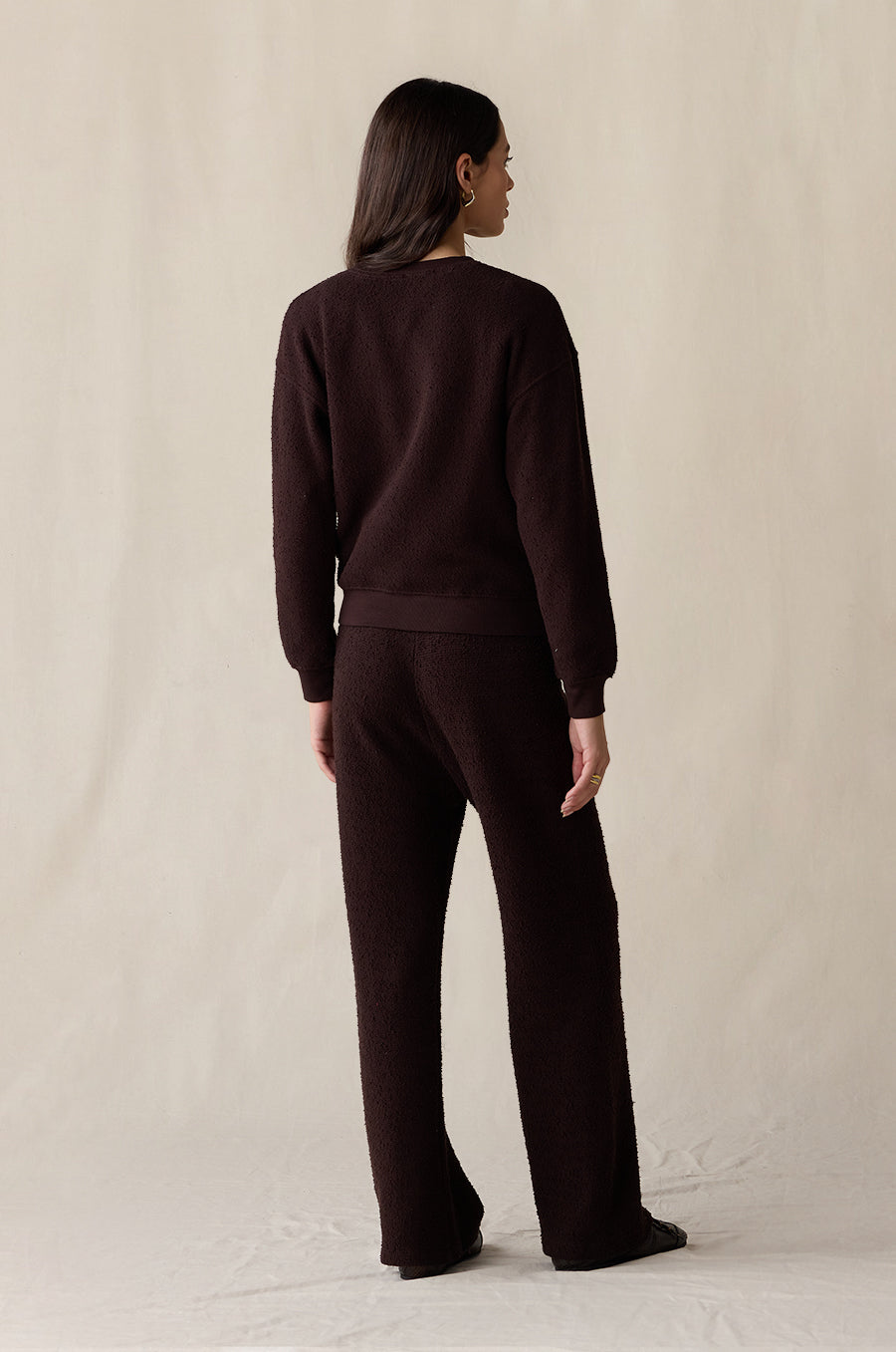 THE EVERYDAY PANT IN ESPRESSO BOUCLÉ