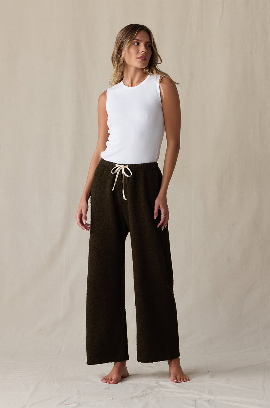 THE EVERYDAY PANT IN MOSS BOUCLÉ- the lady & the sailor