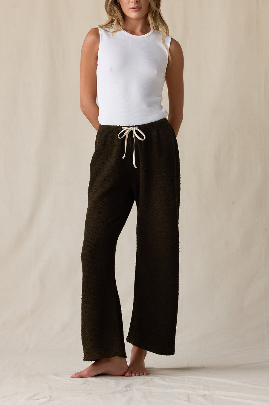 THE EVERYDAY PANT IN MOSS BOUCLÉ- the lady & the sailor