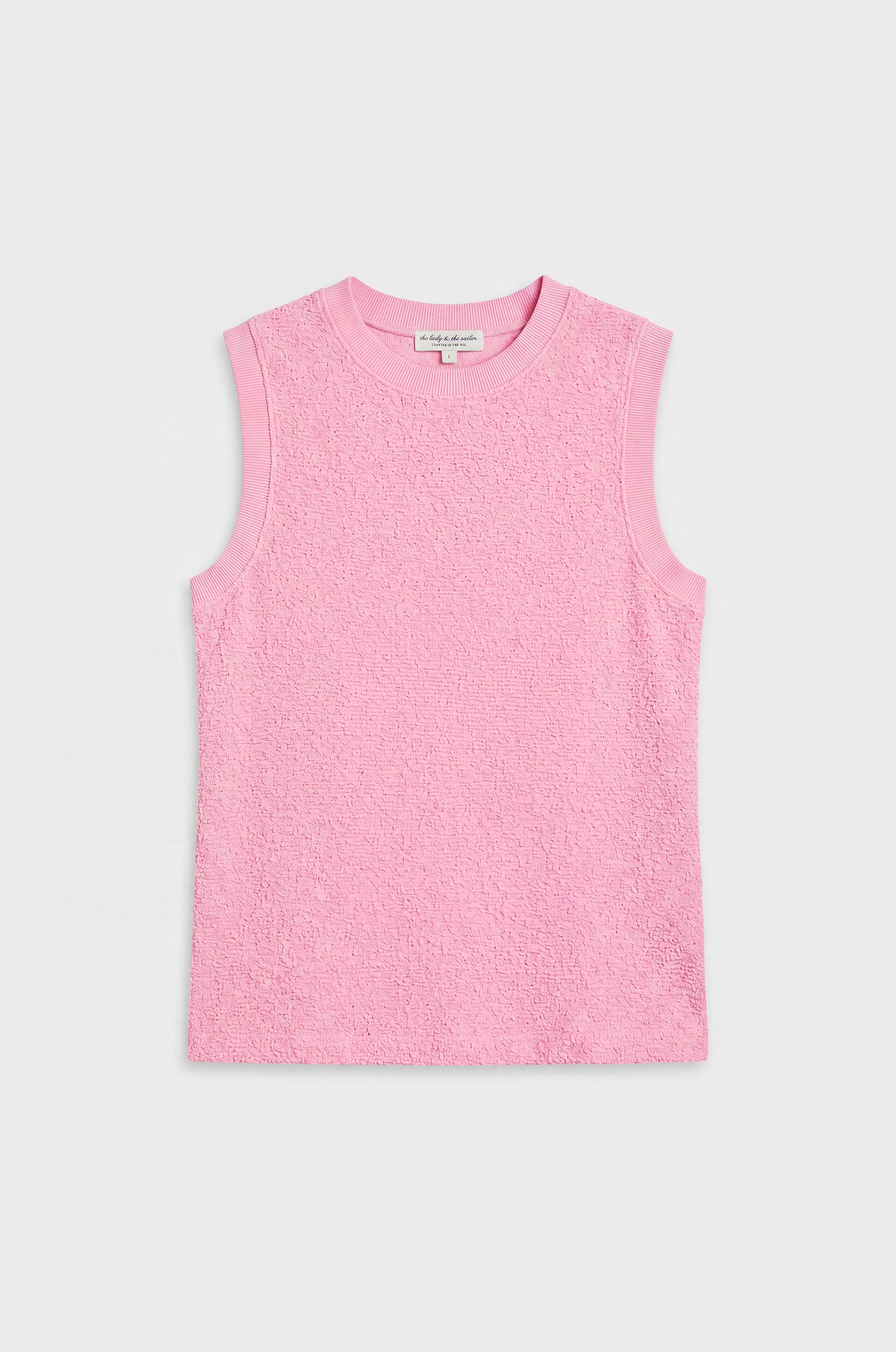 CREWNECK TANK IN BON BON BOULCÉ