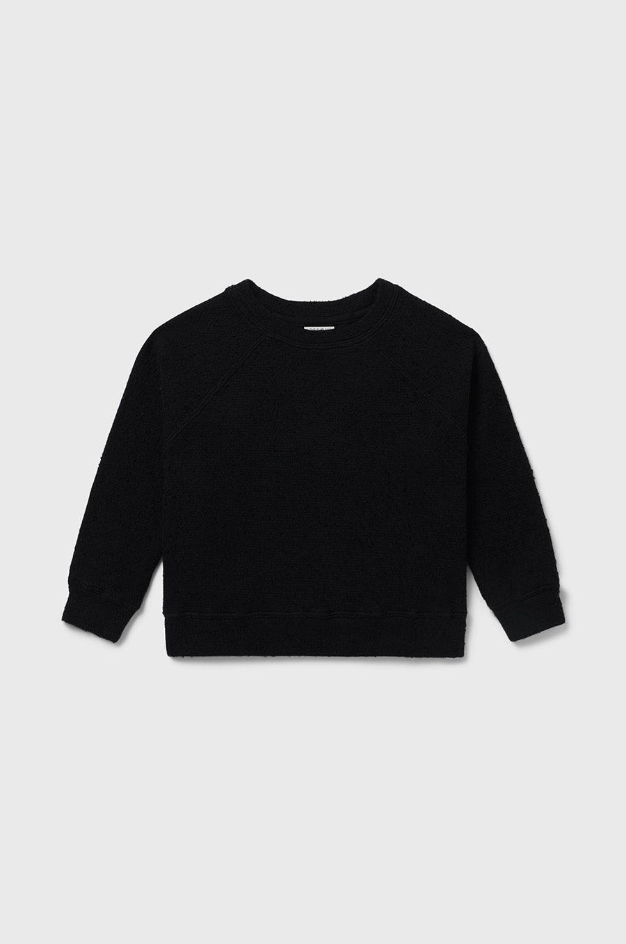 Kids Brentwood Sweatshirt in Black Bouclé