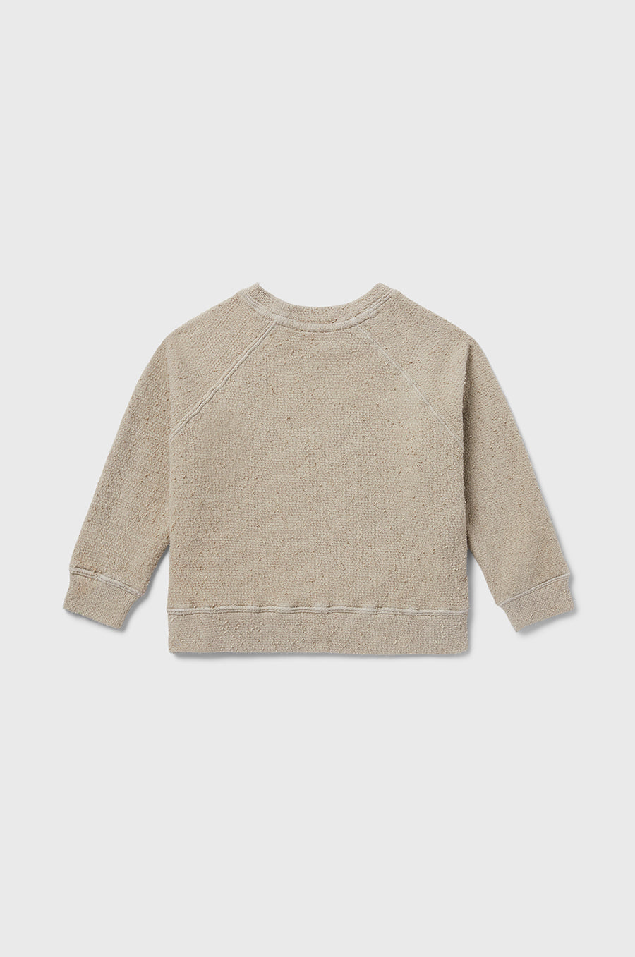 little lady & petit sailor Kids Brentwood Sweatshirt in Stone Bouclé