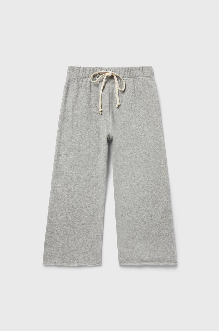little lady & petit sailor Kids French Flare Pant in Heather Grey Cotton