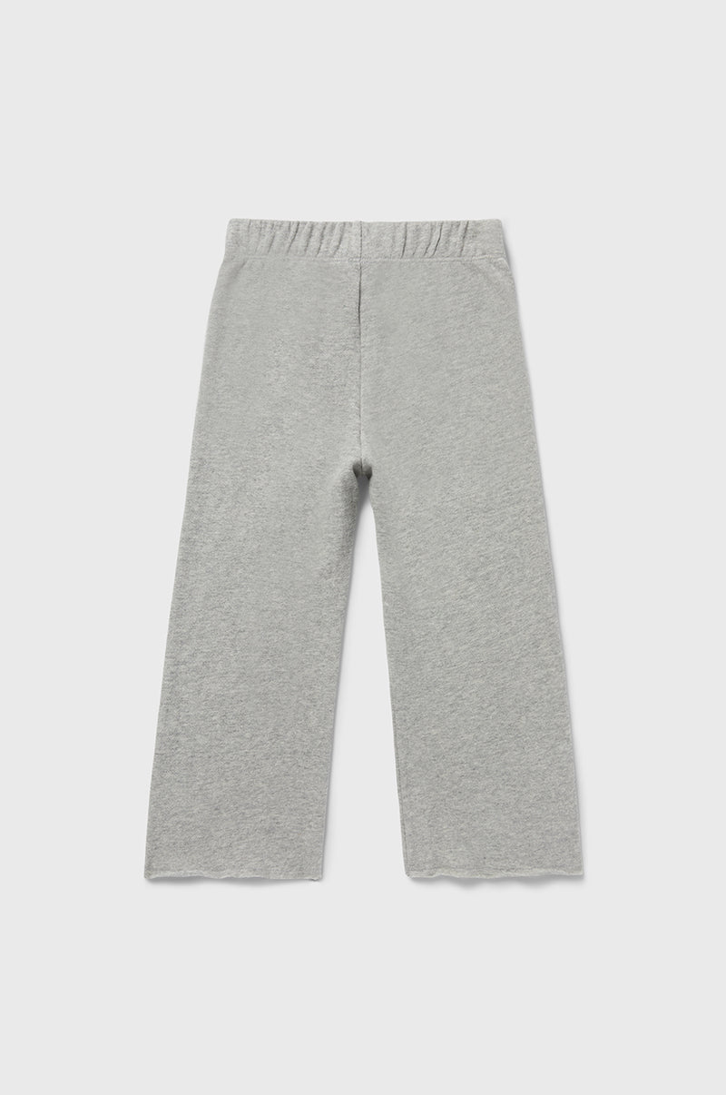 little lady & petit sailor Kids French Flare Pant in Heather Grey Cotton