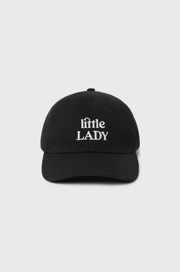 Little Lady Baseball Cap in Black/White little lady & petit sailor