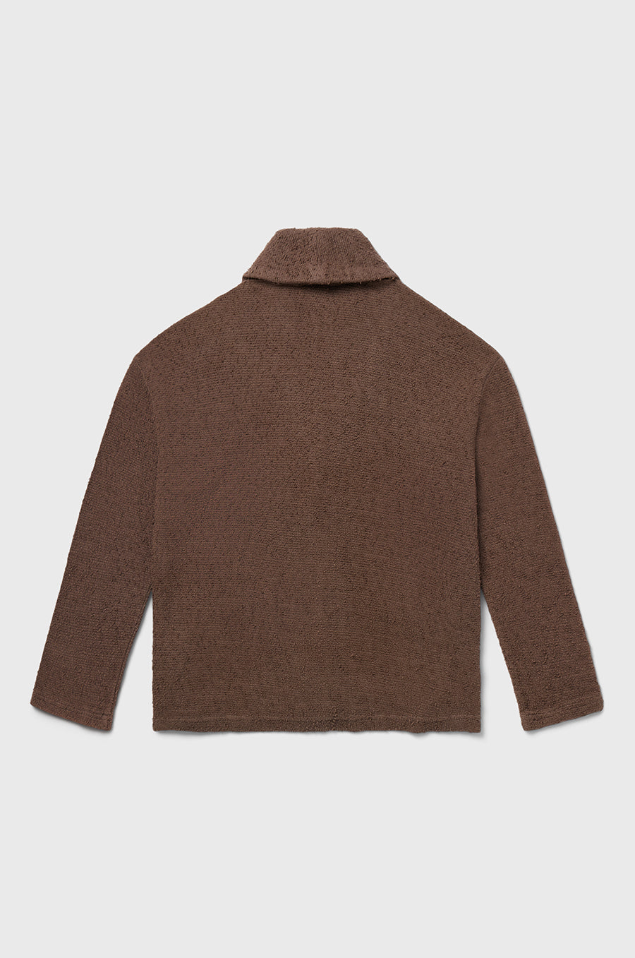 the lady and the sailor Pocket Cardi in Bark Bouclé.