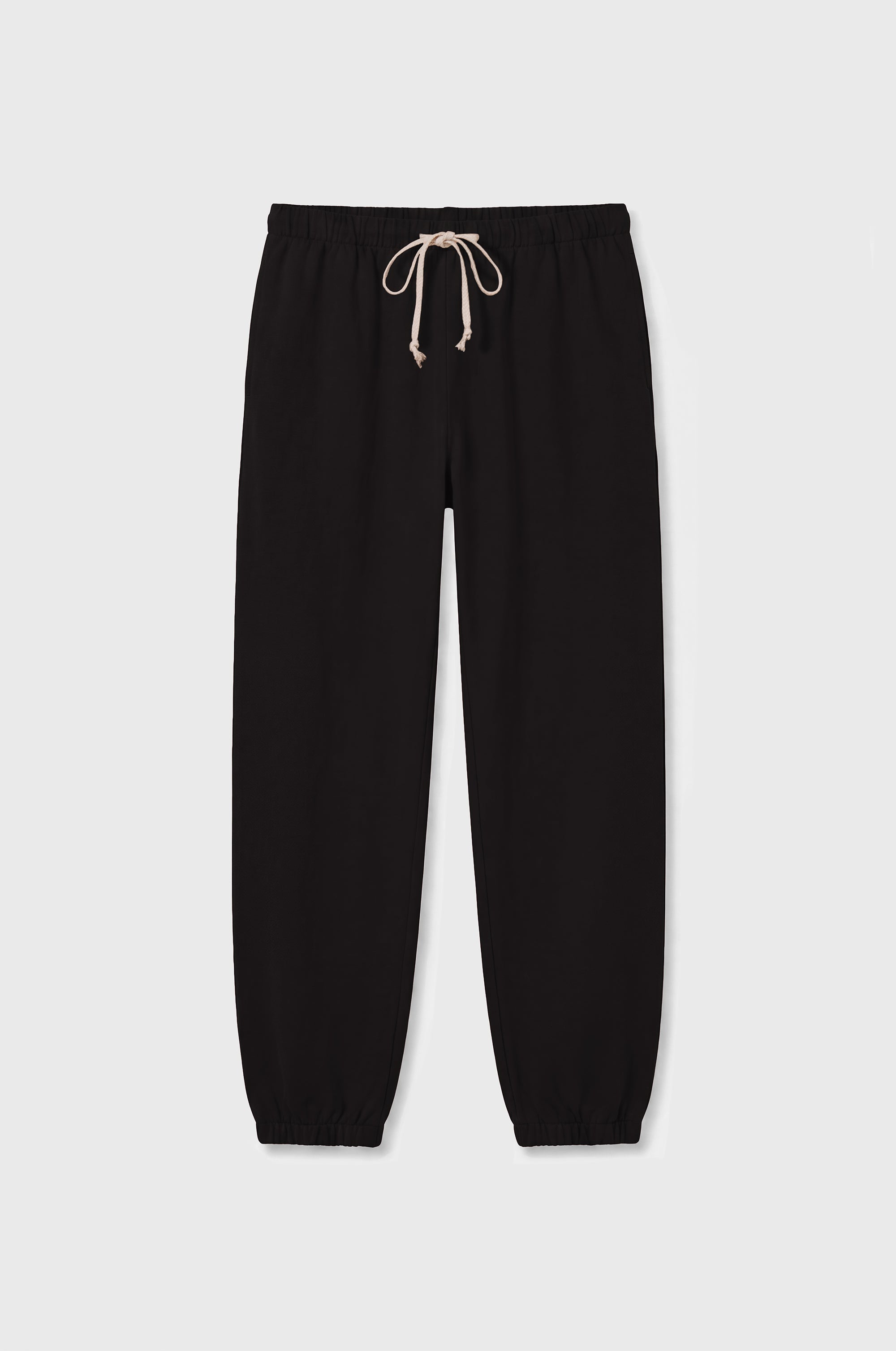 relaxed sweatpant in black jersey - the lady & the sailor