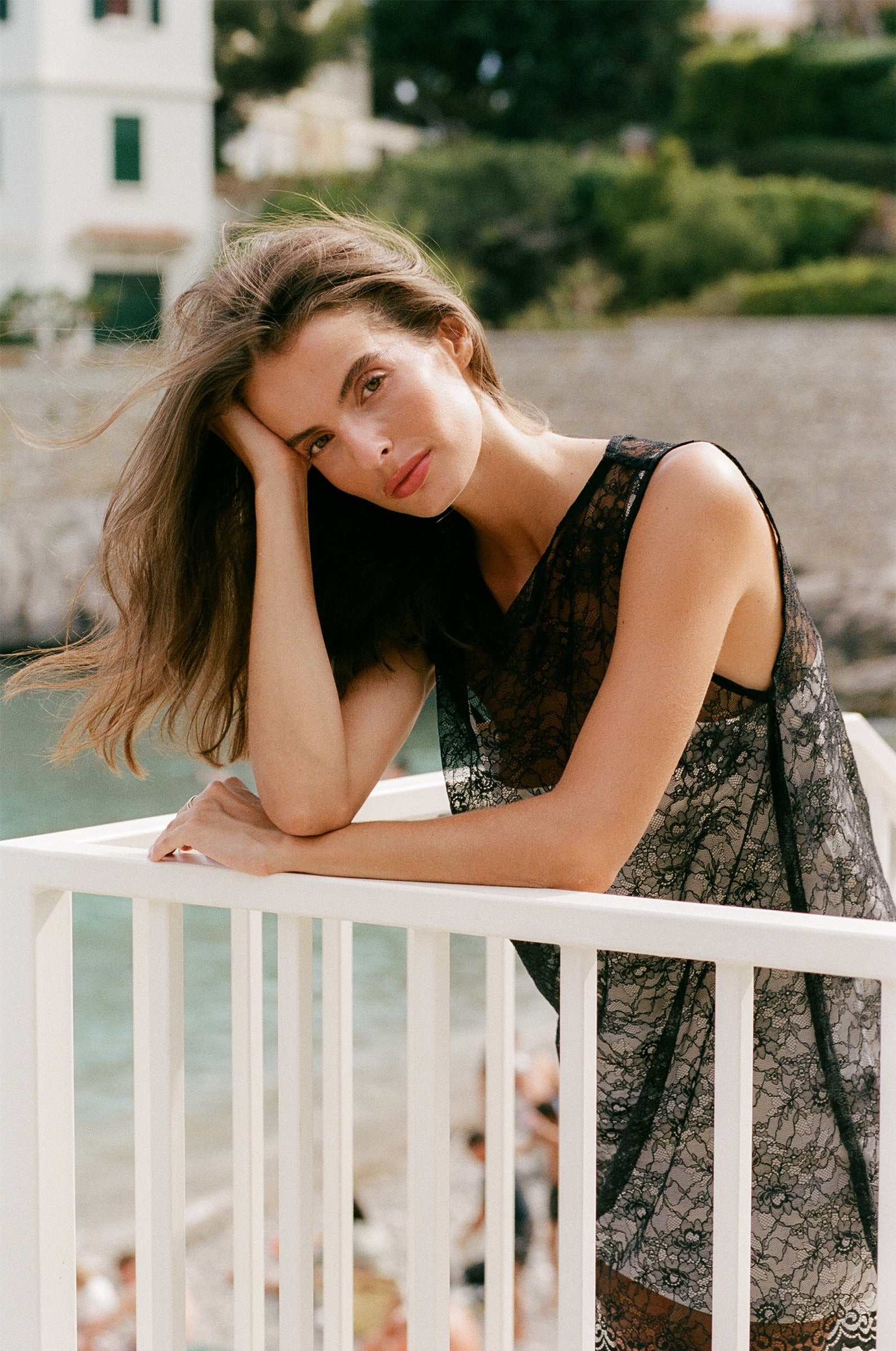 MINI LACE TUNIC IN BLACK - the lady & the sailor