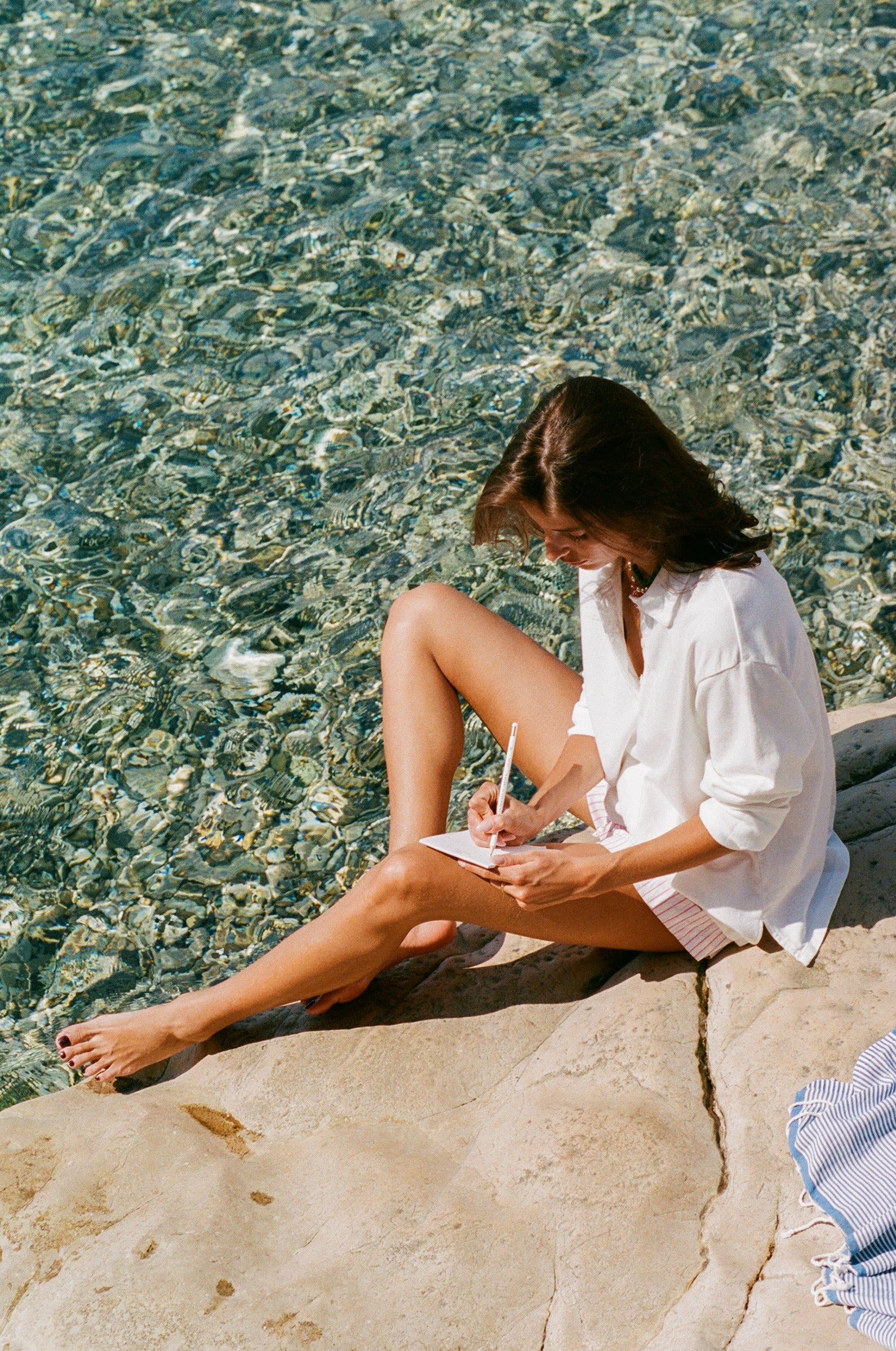 THE BF POLO IN WHITE COTTON TWILL - the lady & the sailor