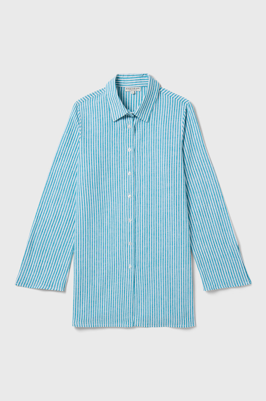 Side Slit Tunic in Ocean Stripe