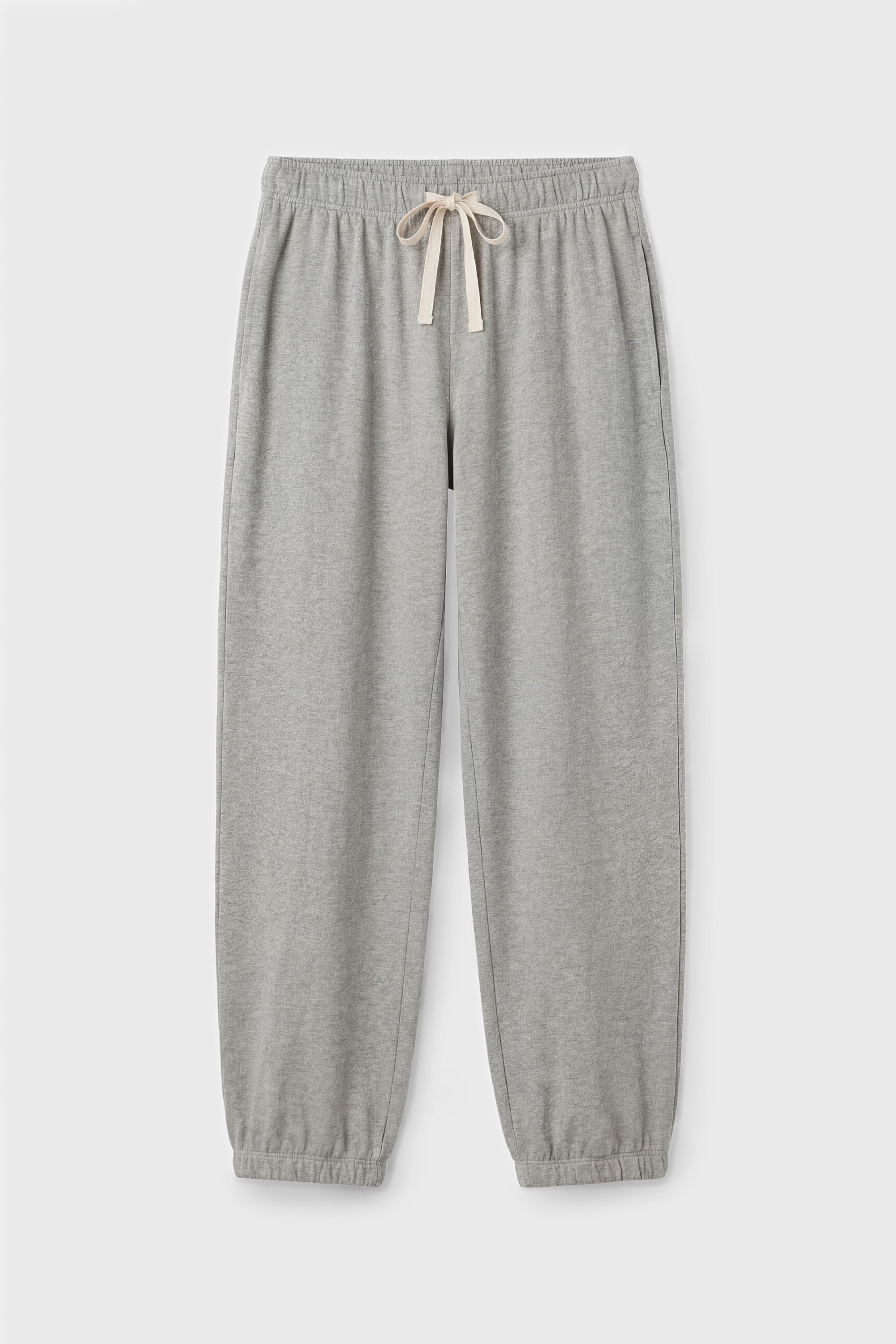 RELAXED POCKET SWEATPANT IN HEATHER GREY TERRY
