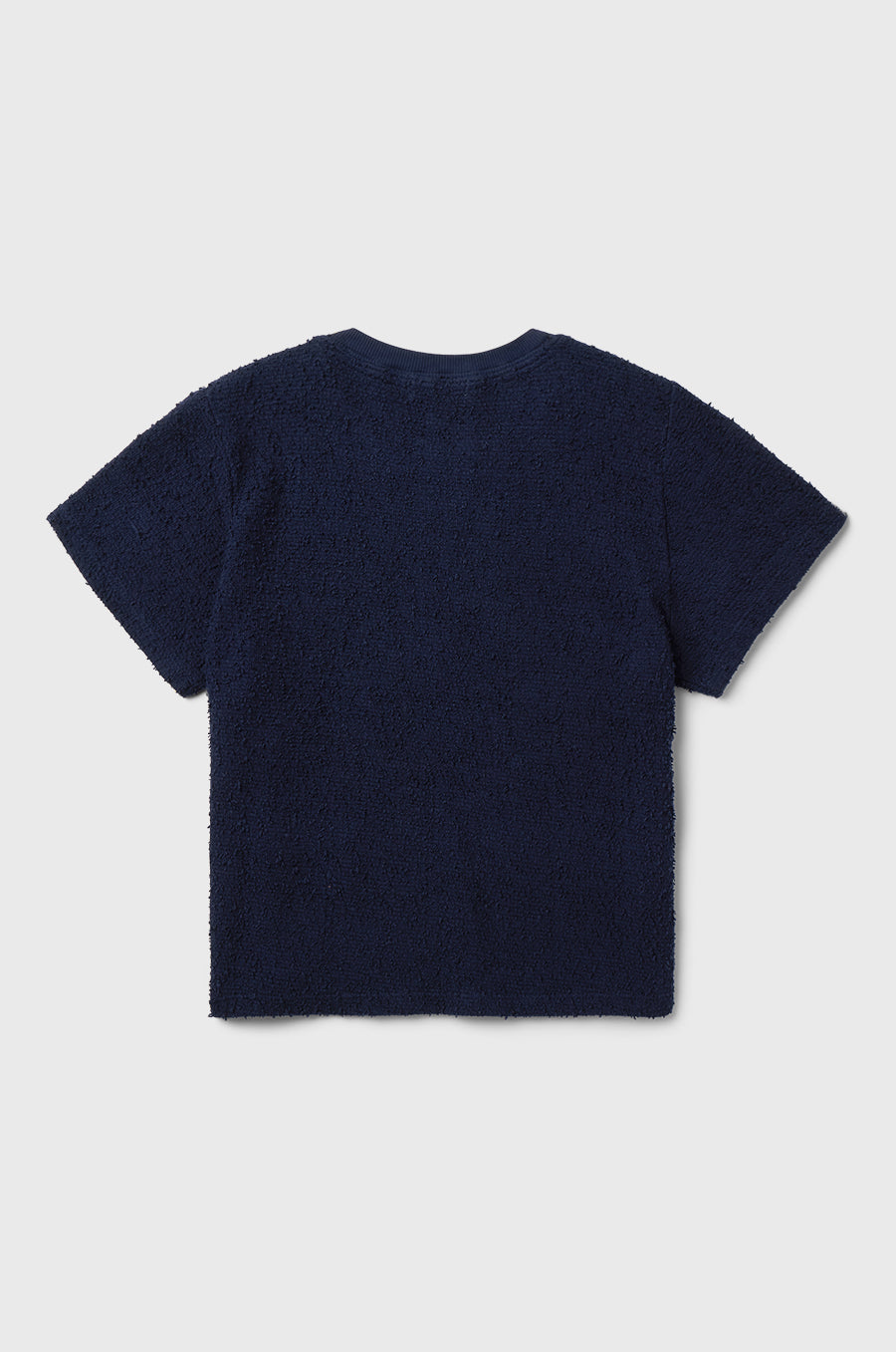 the lady & the sailor SS Classic Tee in Navy Boucle.