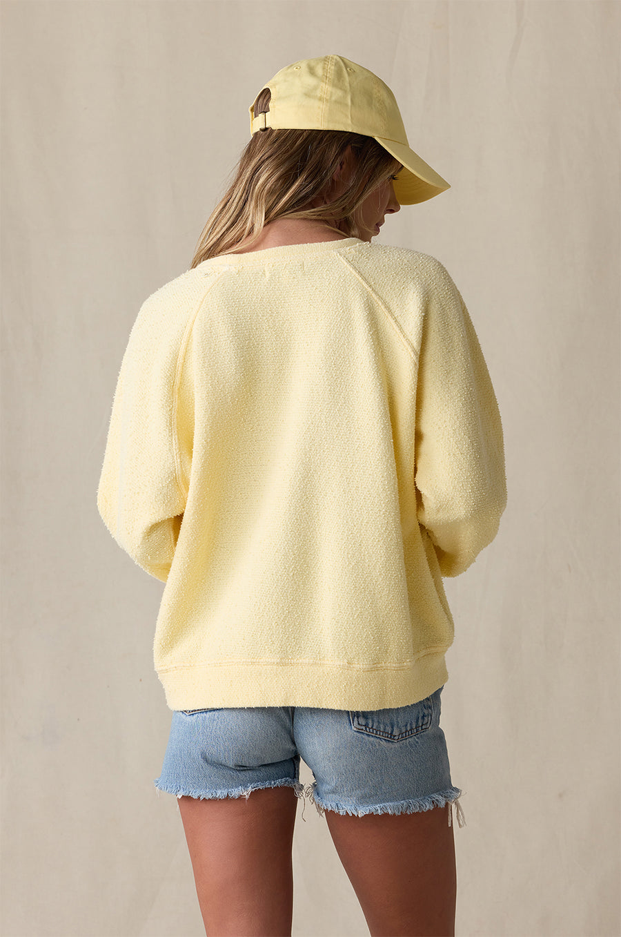 BRENTWOOD SWEATSHIRT IN BUTTER BOUCLÉ