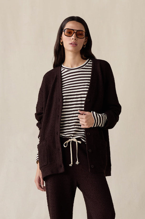 THE EVERYDAY PANT IN ESPRESSO BOUCLÉ