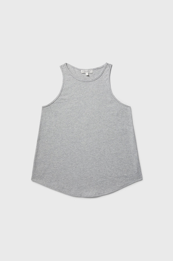 the lady & the sailor Bare Tank in Heather Grey Luxe Cotton.