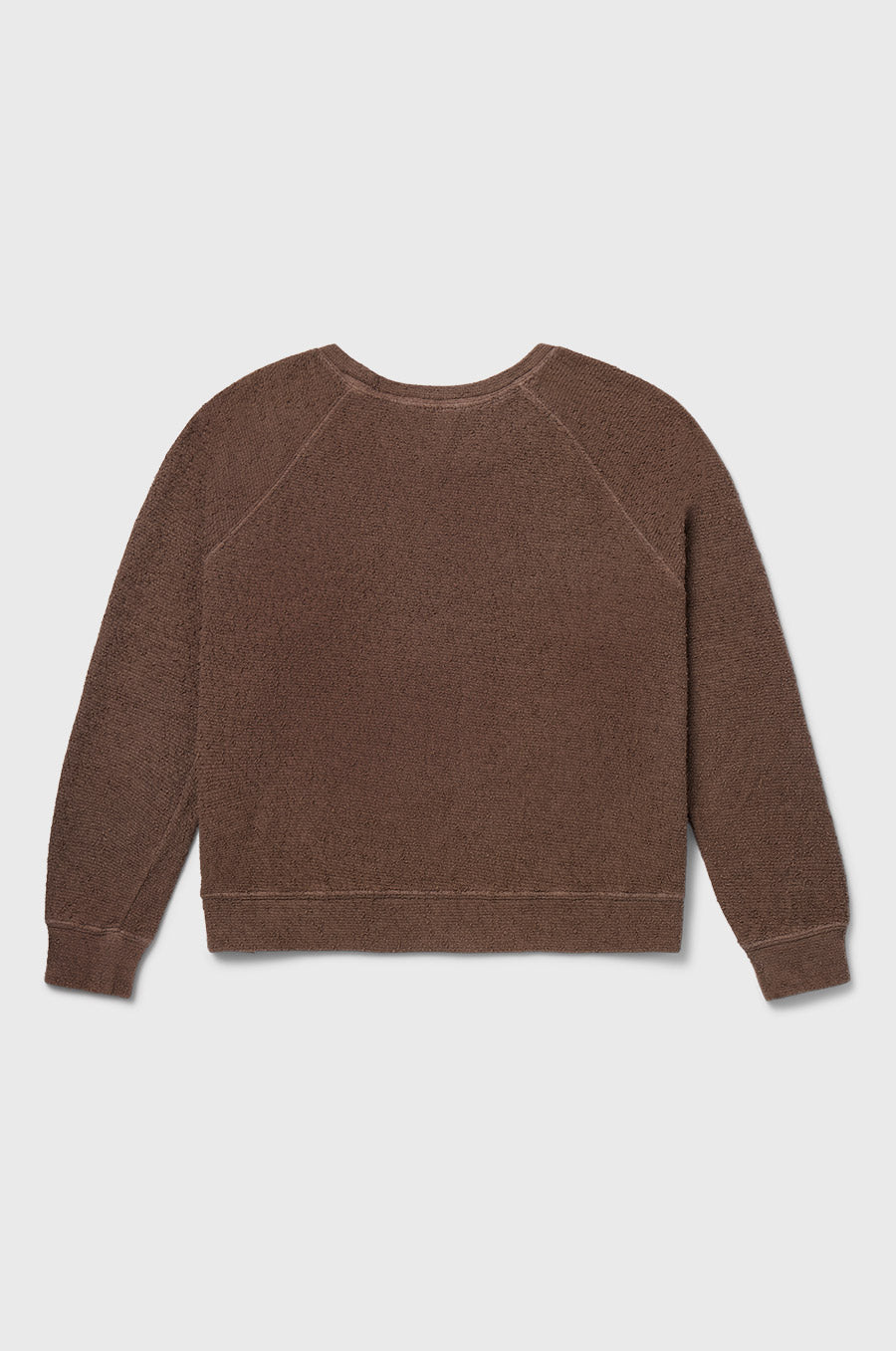 the lady and the sailor Brentwood Sweatshirt in Bark Bouclé.
