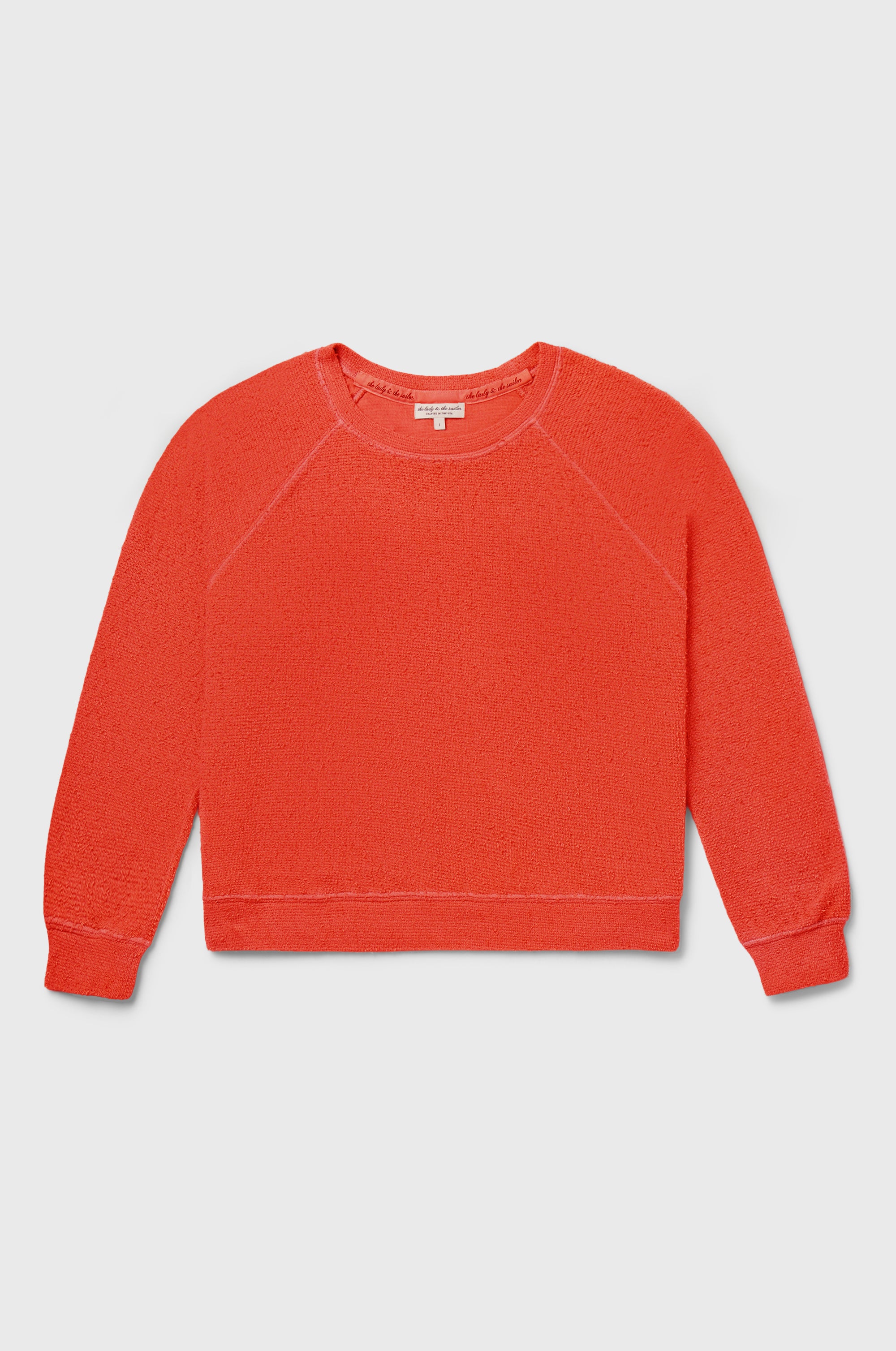 Brentwood Sweatshirt in Tomato - the lady & the sailor