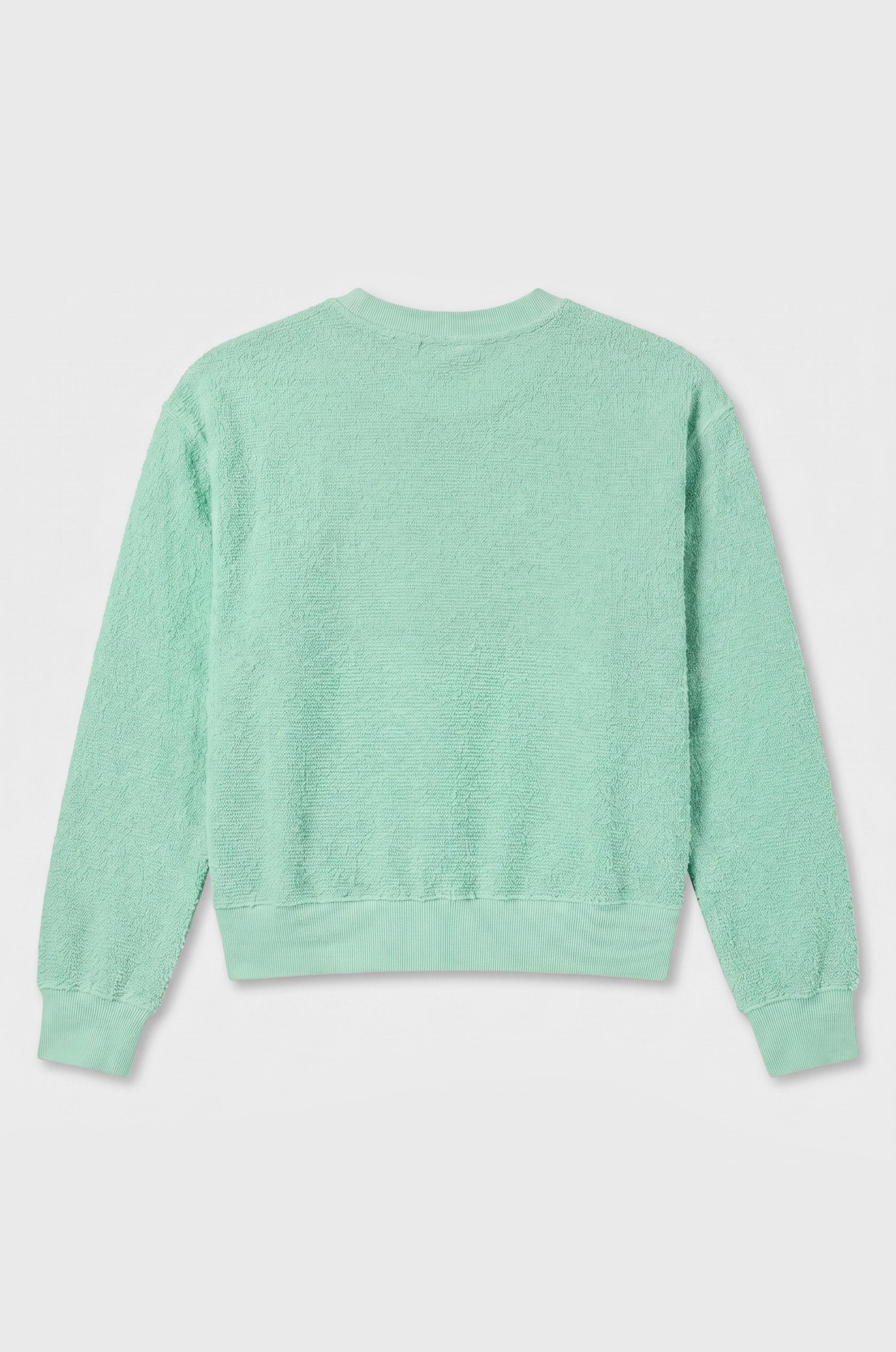 LE CLASSIQUE CREW IN MINT BOUCLÉ