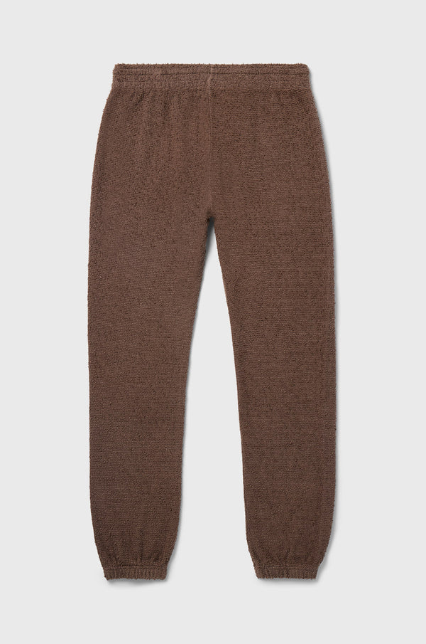 the lady & the sailor Full Length Vintage Sweatpant in Bark Bouclé.