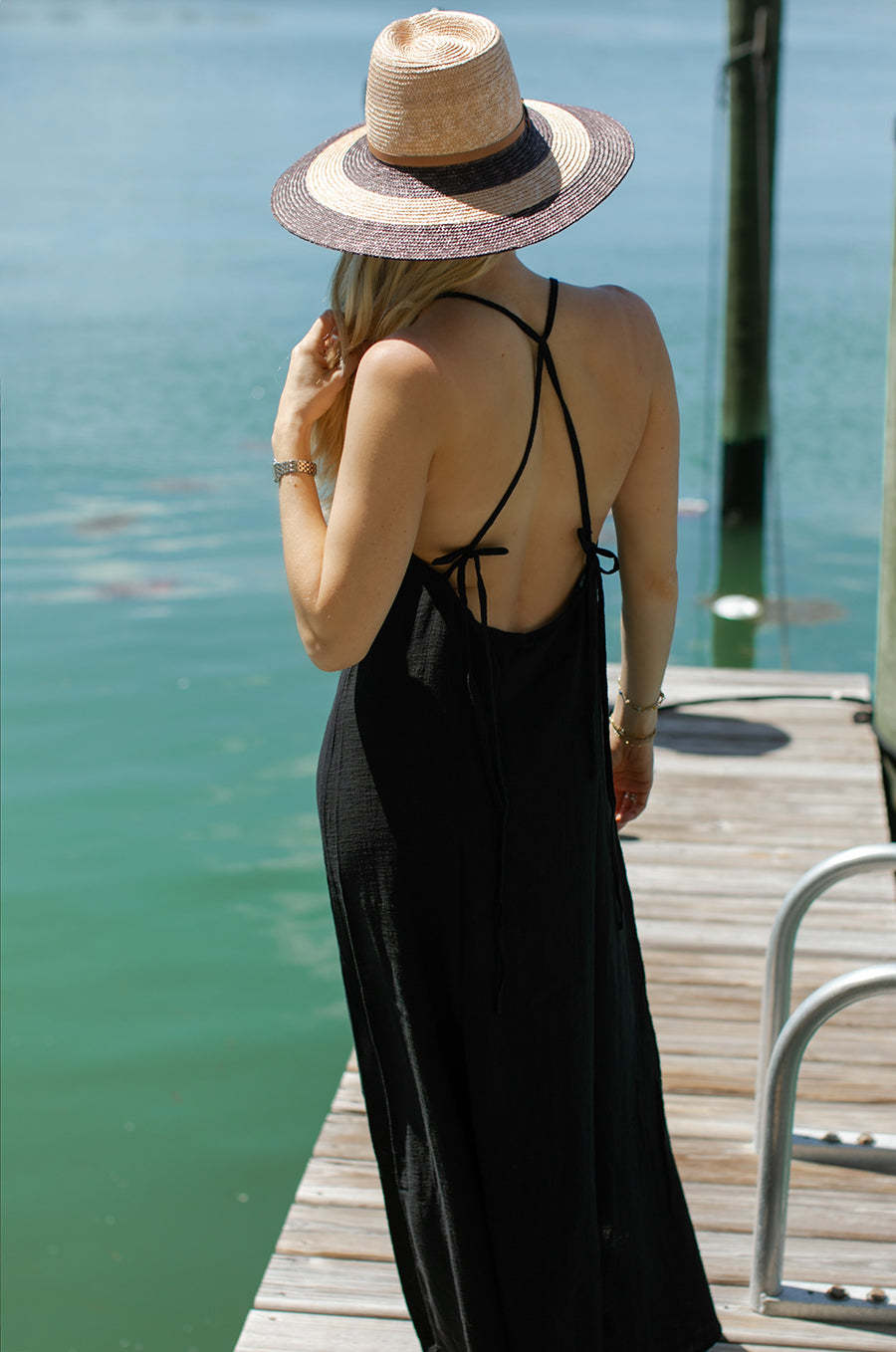 MILA DRESS IN BLACK GAUZE