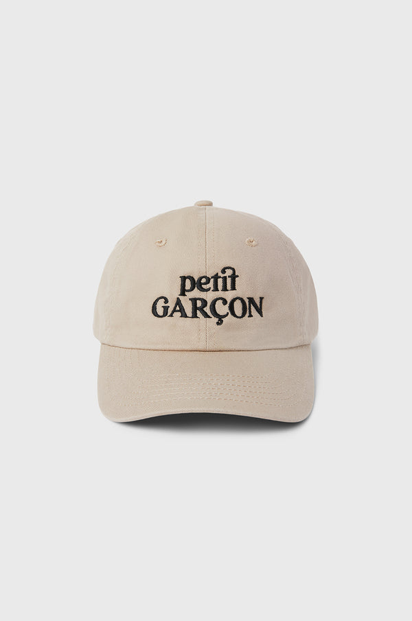 little lady & petit sailor Kids Petit Garçon Cap in Khaki/Black