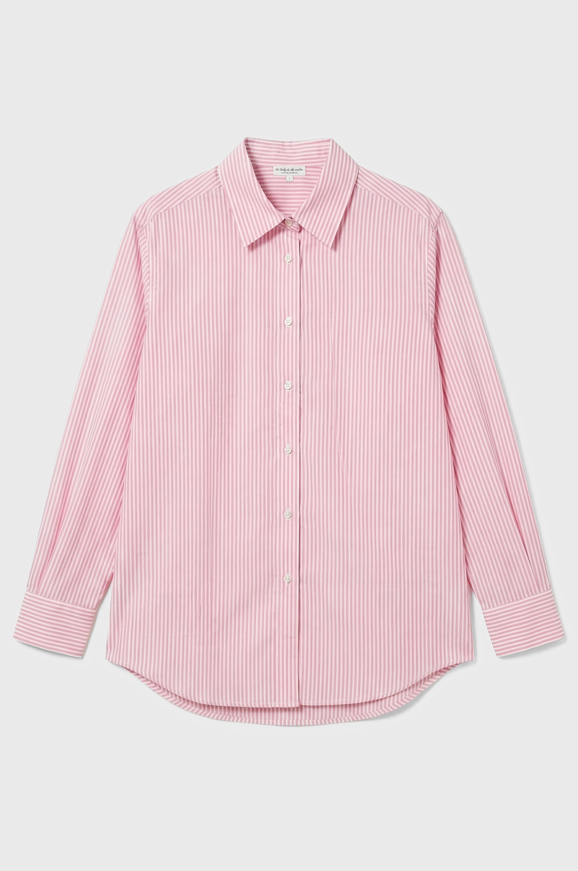 THE SUNDAY SHIRT IN ROSETTE STRIPE POPLIN