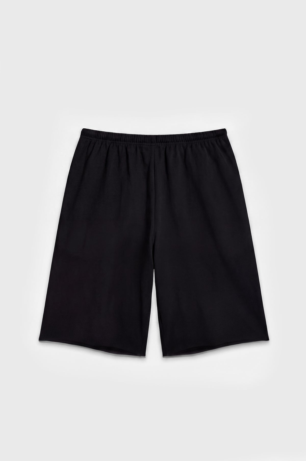 relaxed drawstring short in black jersey - the lady & the sailor