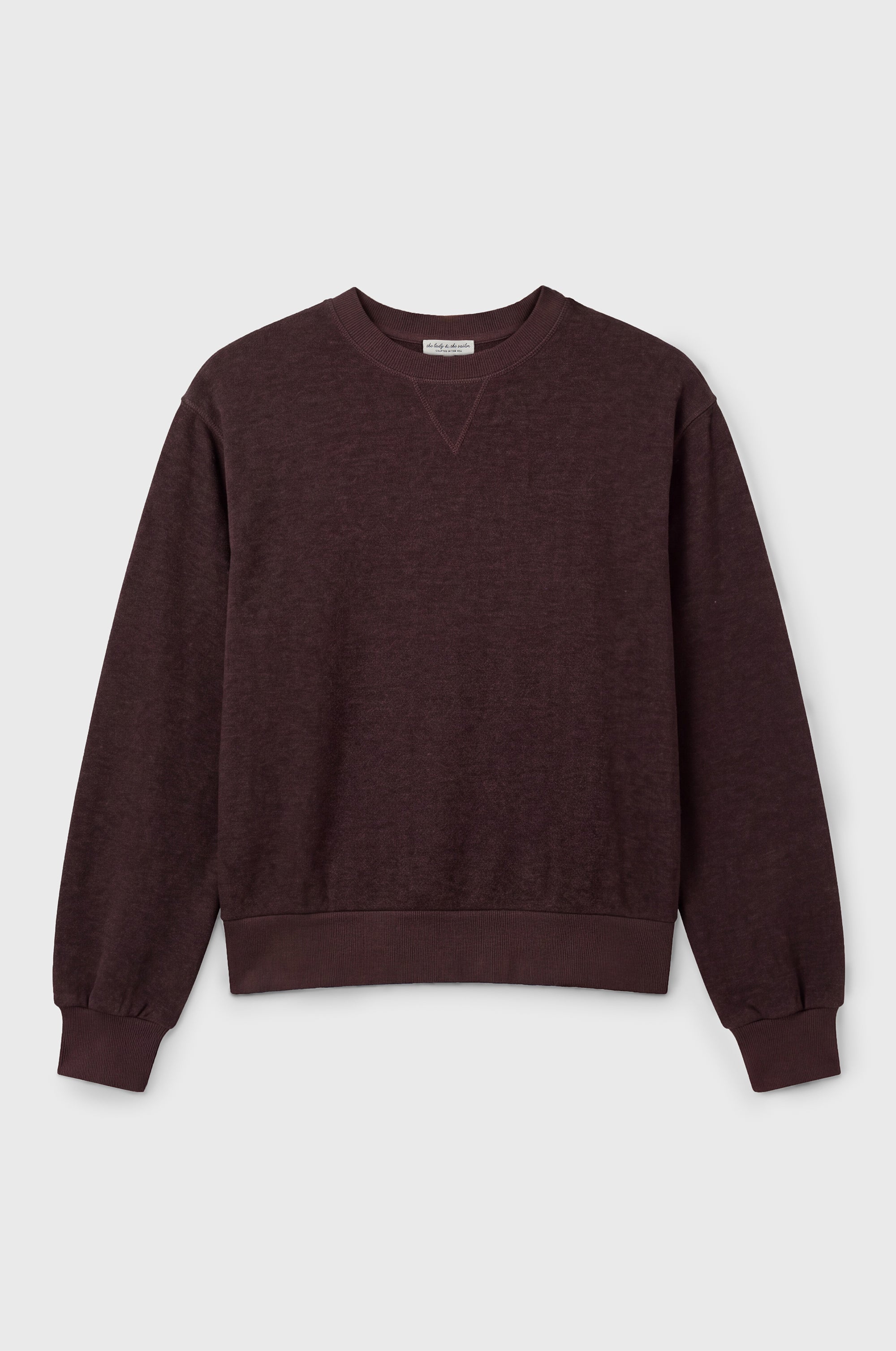 RELAXED FLEECE SWEATSHIRT IN ESPRESSO