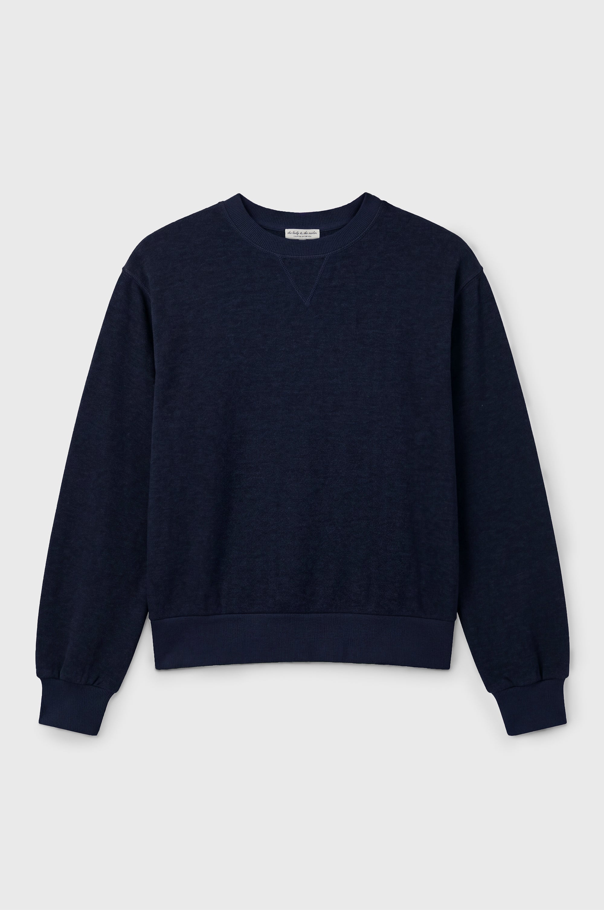 RELAXED FLEECE SWEATSHIRT IN INDIGO