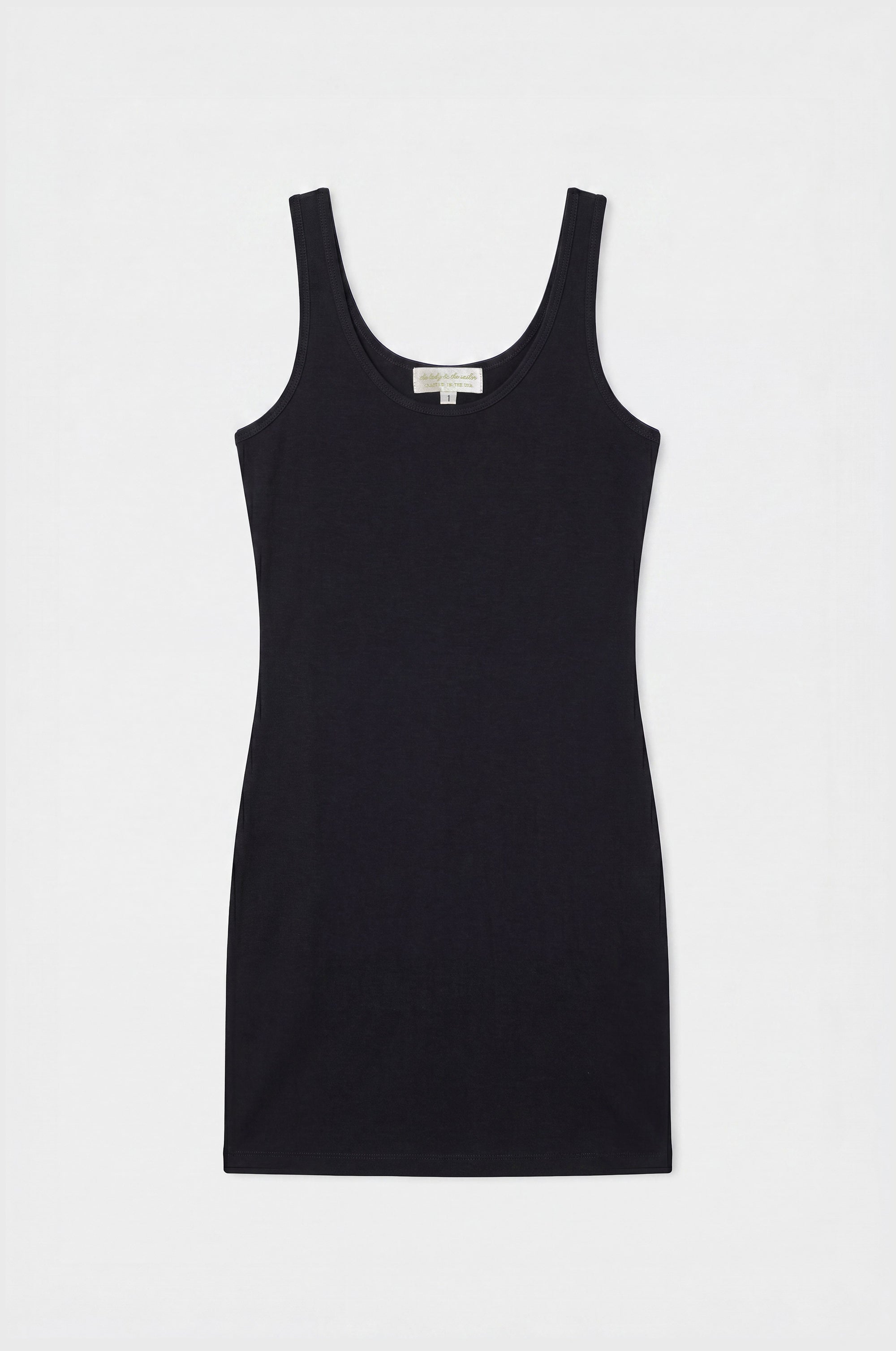 SLIP DRESS IN BLACK