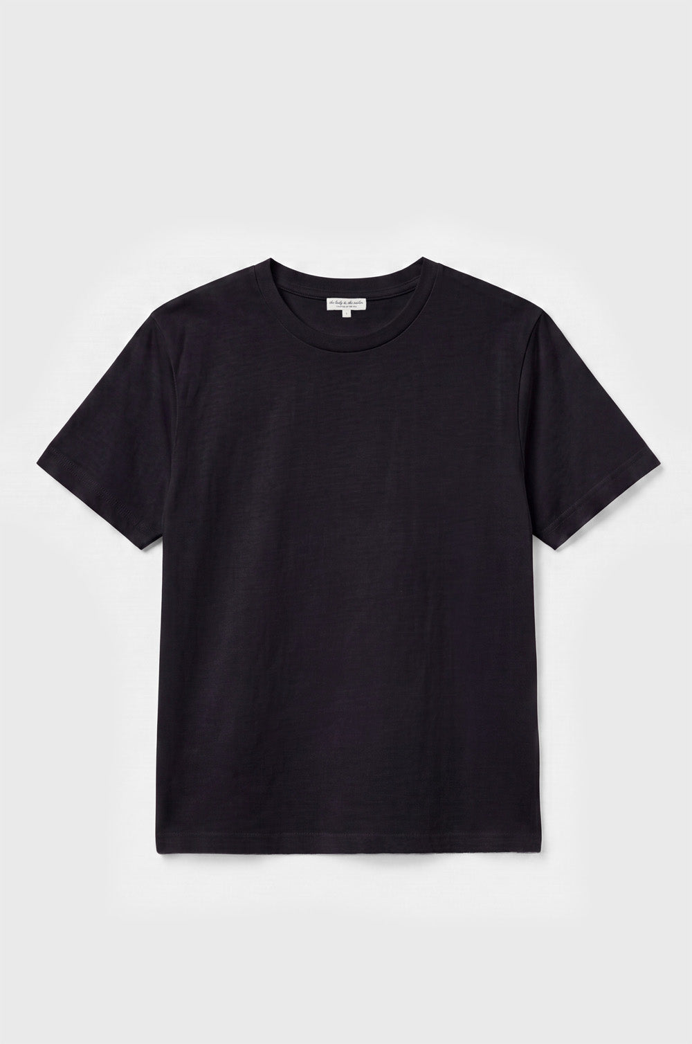 S/S BOY TEE IN BLACK COTTON LINEN