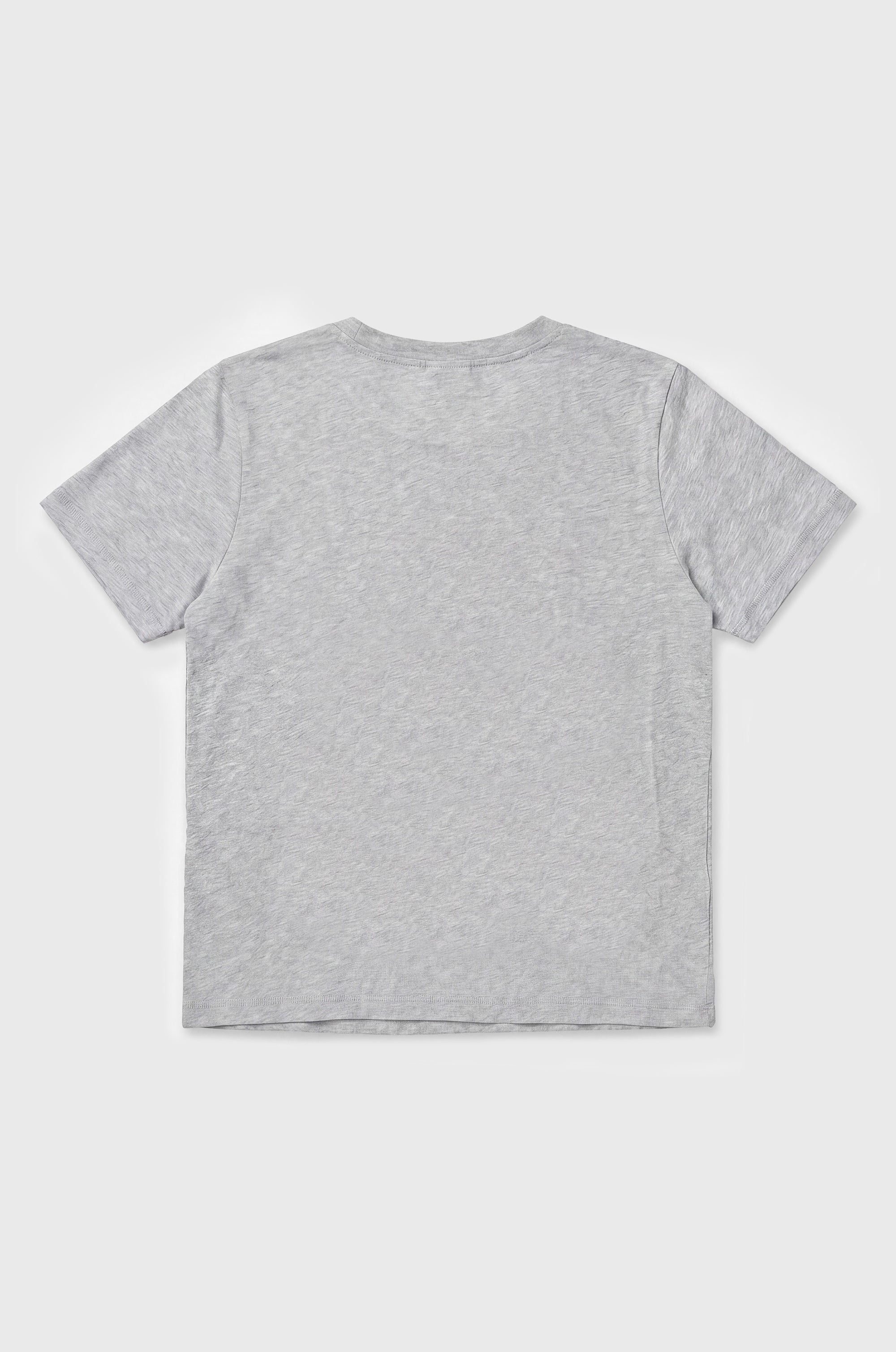 S/S CLASSIC TEE IN HEATHER GREY LUXE COTTON