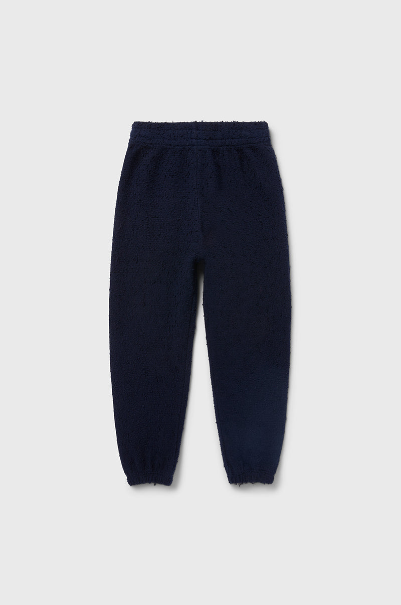 little lady & petit sailor Kids Vintage Sweatpant in Navy Bouclé