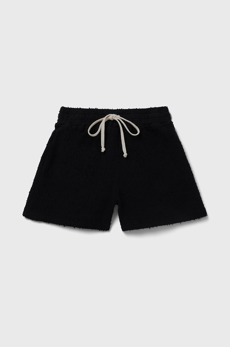 Kids Weekend Short in Black Bouclé