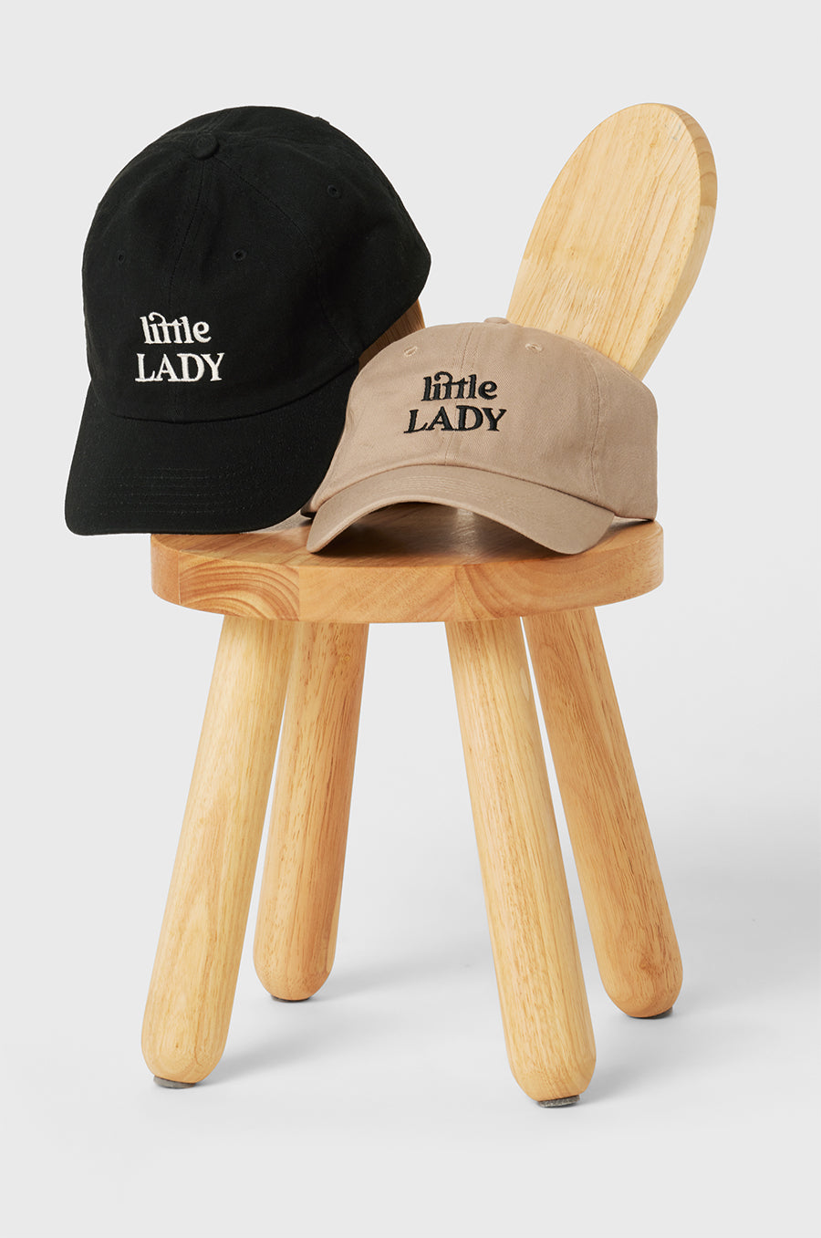 Little Lady Baseball Cap in Khaki/Black little lady & petit sailor