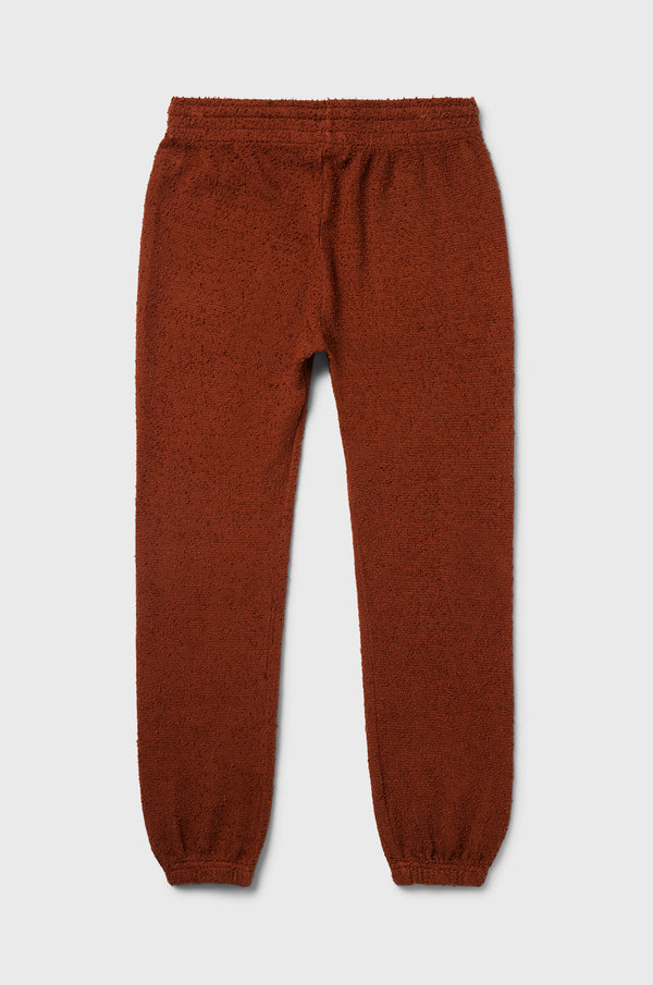 lady & the sailor Full Length Vintage Sweatpant in Copper Bouclé.