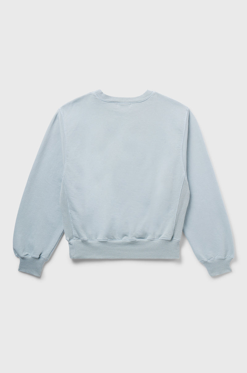 the lady & the sailor The Kristin Sweatshirt in Sage Fleece.