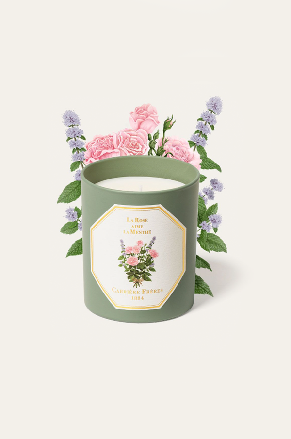 Carriere Freres La Rose Aime la Menthe Candle.