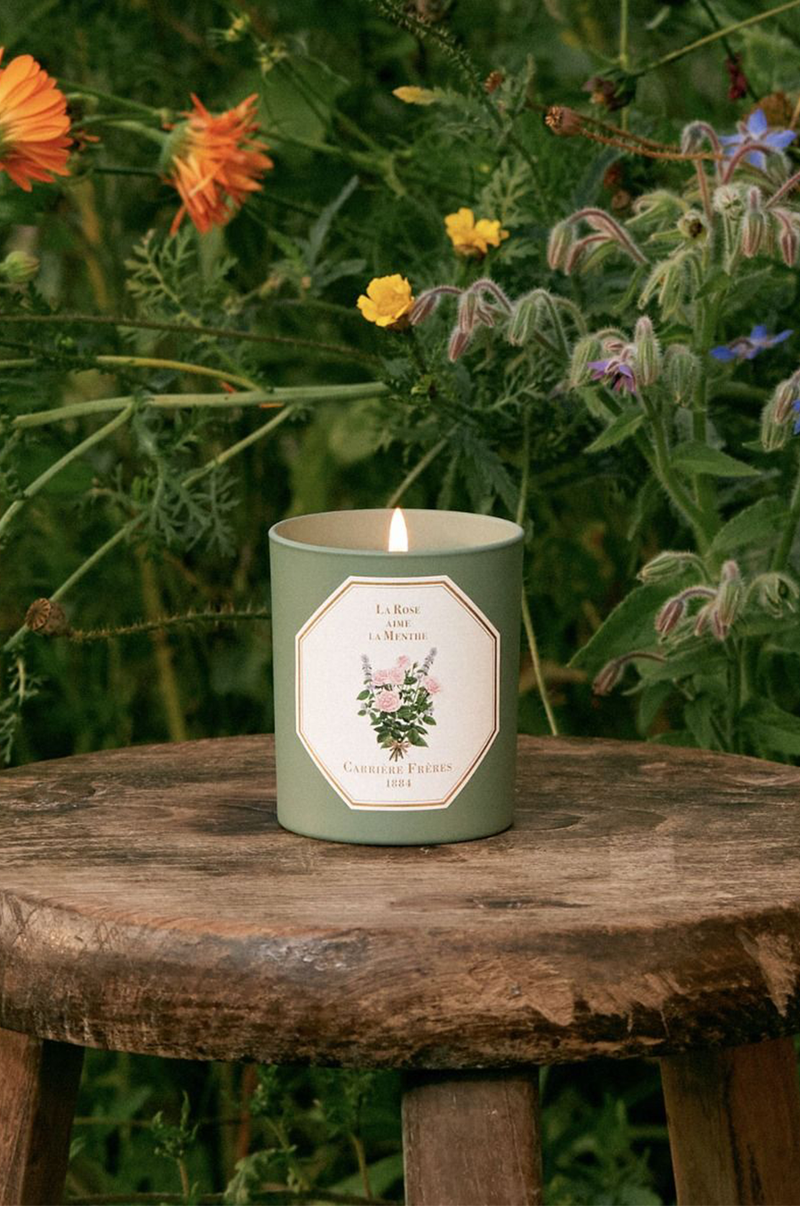 Carriere Freres La Rose Aime la Menthe Candle.