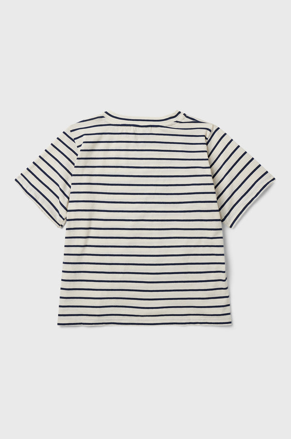 the lady & the sailor SS Classic Tee in Navy Stripe.