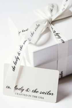 The lady and the sailor Gift Card. The perfect give for someone you love. 