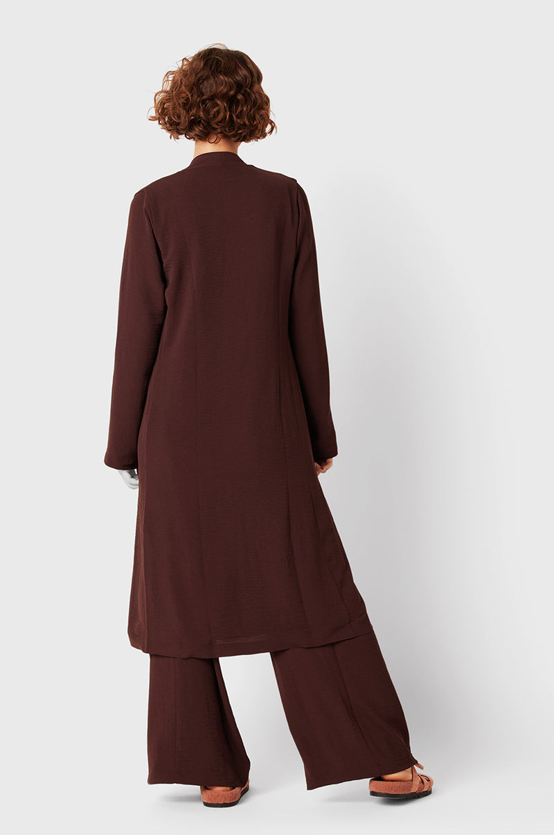 Midi duster top coat